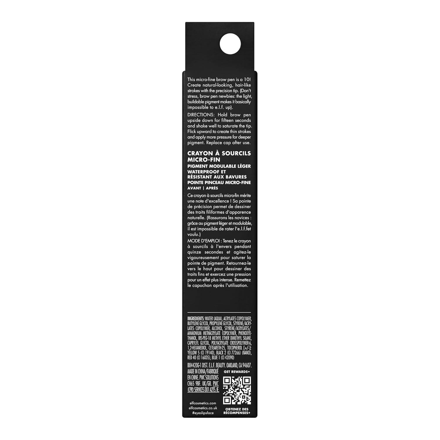 e.l.f. Holy Strokes Micro-Fine Brow Pen, Liquid Waterproof Eyebrow Makeup For Detailing & Adding Dimension, Vegan & Cruelty-Free, Blonde