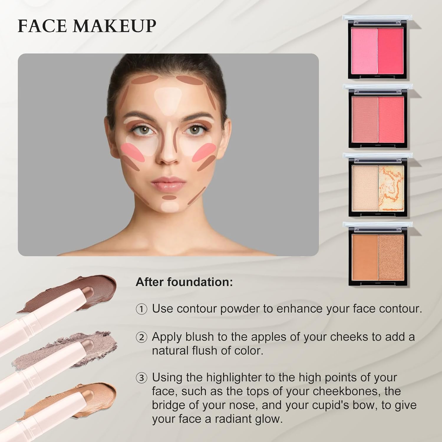 Color Nymph Professional Makeup Set for Teens, Girls & Women - Full Kit with Storage Train Case, Beginner Cosmetics Kit with Eyeshadow, Blush, Lipstick, Lipgloss, Mascara & Tools - Pink
