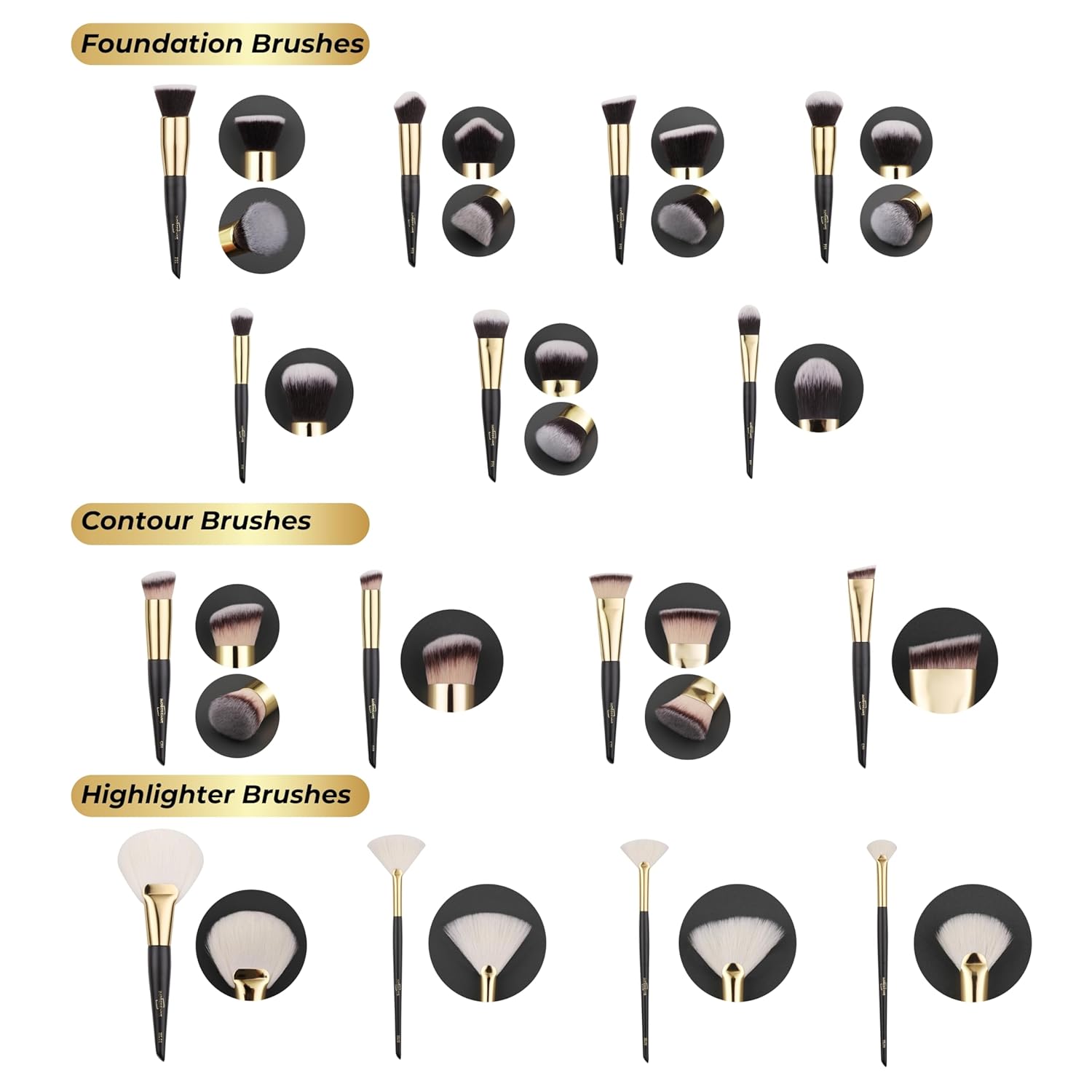 ImpressionZ 34Pcs Luxury Makeup Brush Set with Travel Bag – Cruelty-Free Synthetic & XGF Bristles for Foundation, Blending, Powder, Concealer, Eyeshadow & Blush | Professional Bliss Gift Set