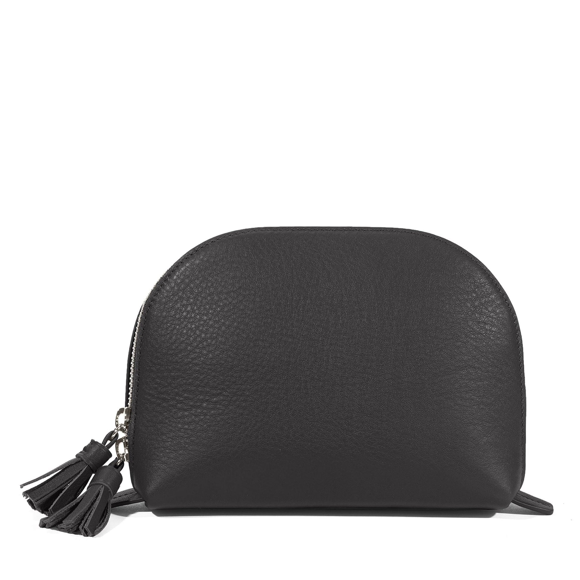Leatherology Cognac Clamshell Makeup Bag Set